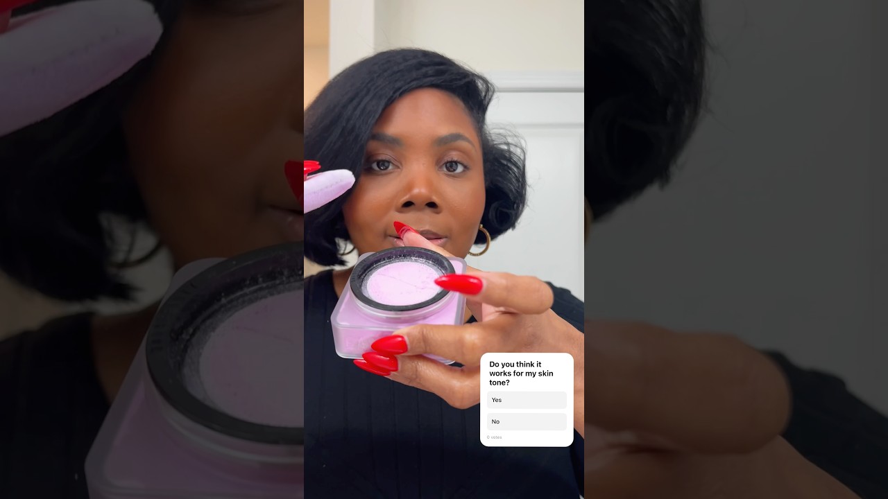 Huda Beauty Ube Setting Powder on Dark Skin ✨