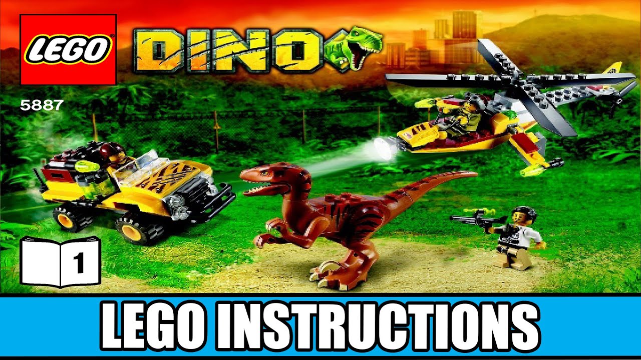 LEGO Dino Defense HQ Set 5887 Instructions 🦖