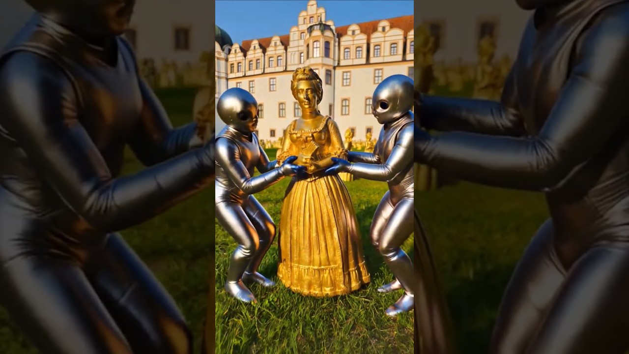 Celle: 800 Caroline Mathilde Skulpturen vor dem Celler Schloss bis 14.9.25