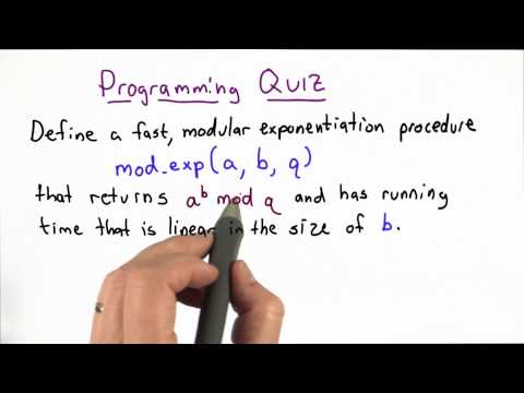 Modular Exponentiation Quiz - Applied Cryptography