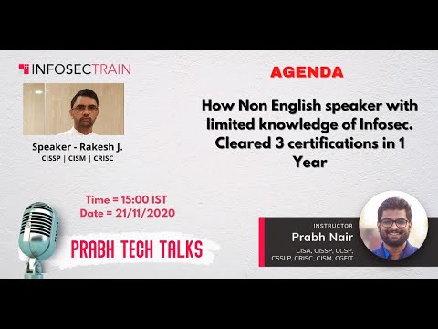 How Rakesh Cleared CISSP  CISM and CRISC Exam in a  One Year