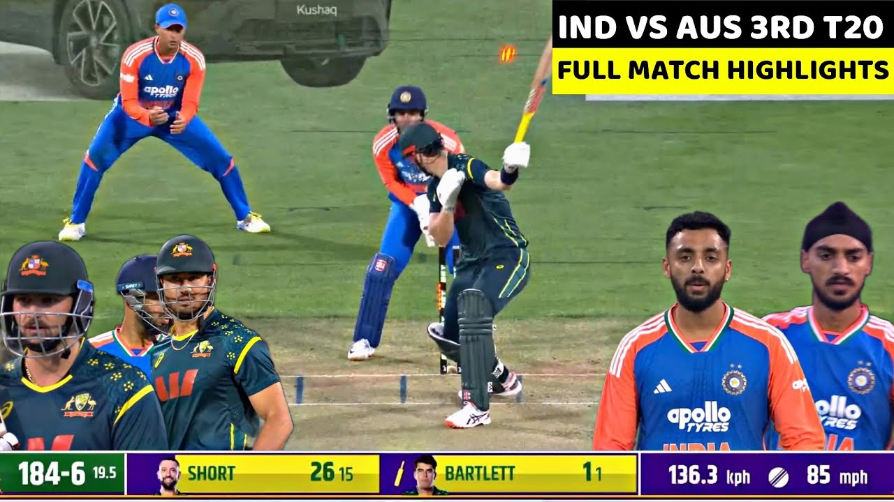 India vs Australia 3rd T20 Match Highlights | Exciting Moments & Key Plays 🇮🇳🇦🇺