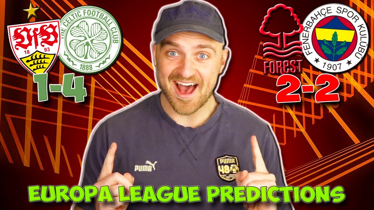 EUROPA LEAGUE PLAYOFF [SECOND LEG] PREDICITONS & TIPS | CELTIC VS VFB STUTTGART & MORE!