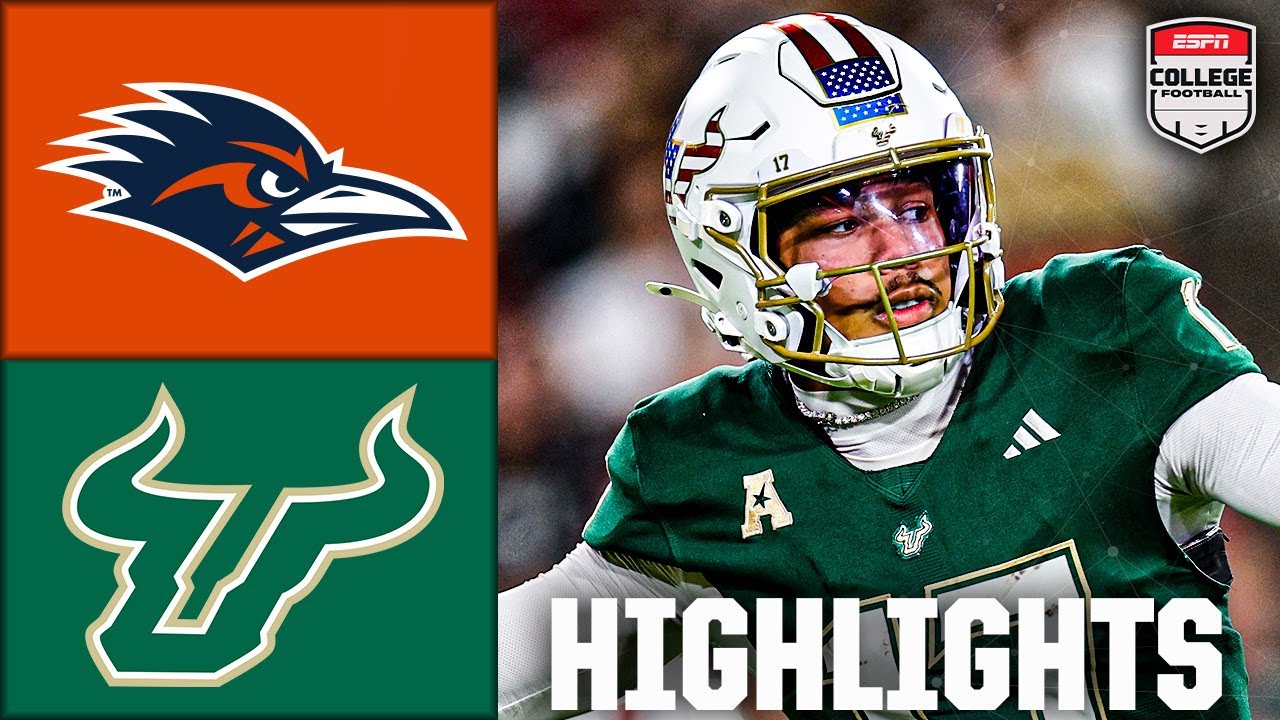 South Florida Bulls Dominate UTSA Roadrunners 55-23 | Full College Football Highlights 🏈
