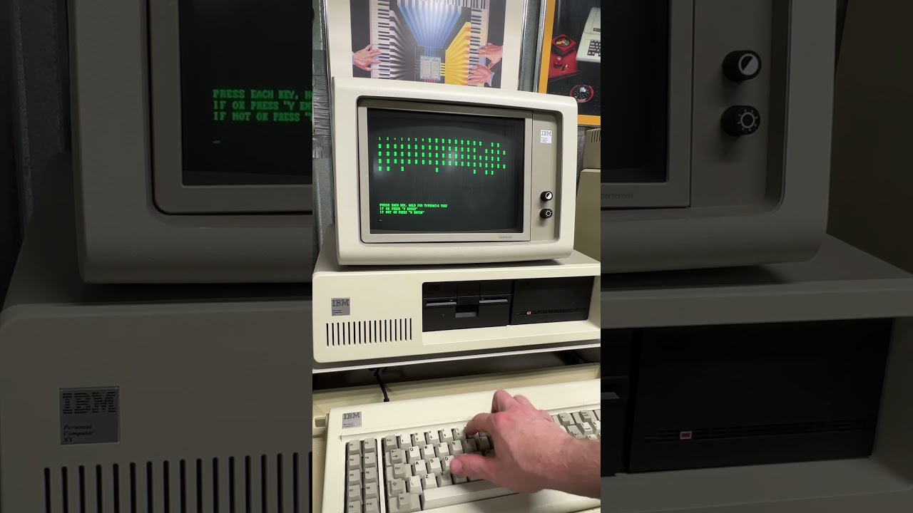 Relaxing ASMR with a Vintage IBM PC XT 5160 🖥️