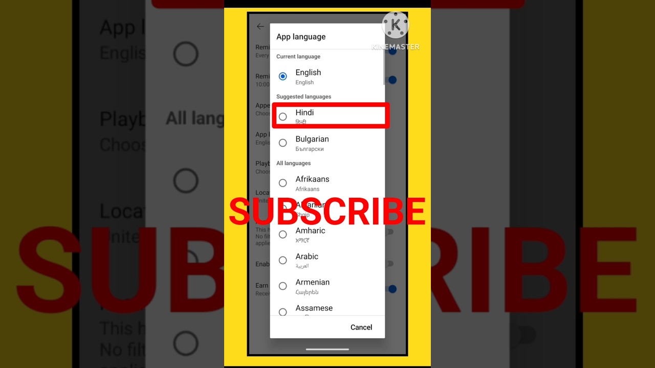 Change YouTube Language to Hindi | Quick Guide 2025 |#shorts