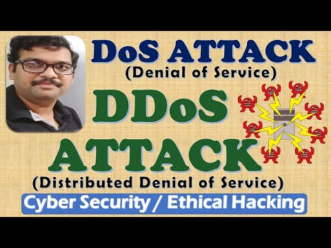 DoS / DDoS ATTACKS IN CYBER SECURITY || Denial of Service || Distributed Denial of Service Attacks