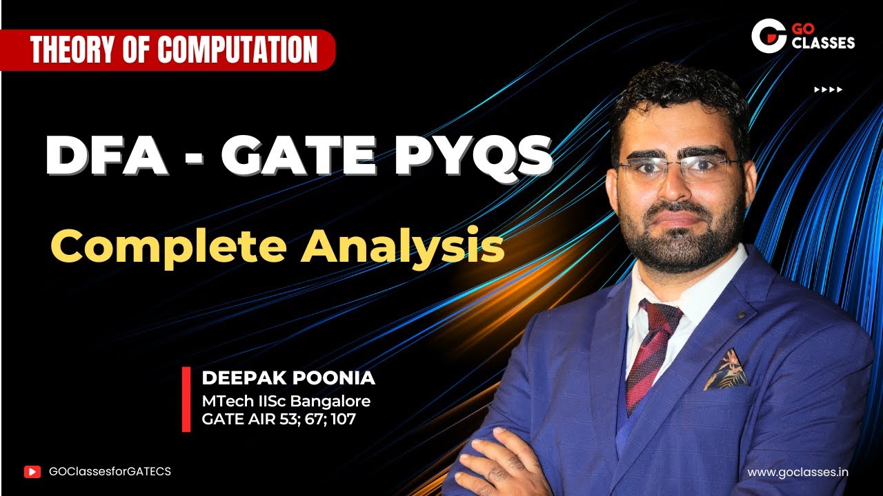 DFA - ALL GATE PYQs | Finite Automata | Theory of Computation | With NOTES