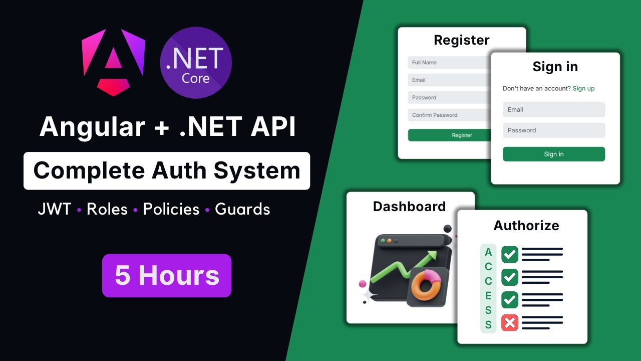 Angular & ASP.NET Core: User Auth with JWT 🔐