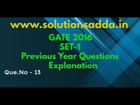 TOC | REL | CS GATE PYQs | GATE 2016 Set-1 Solutions | Solutions Adda | Q13 | GATE 2022