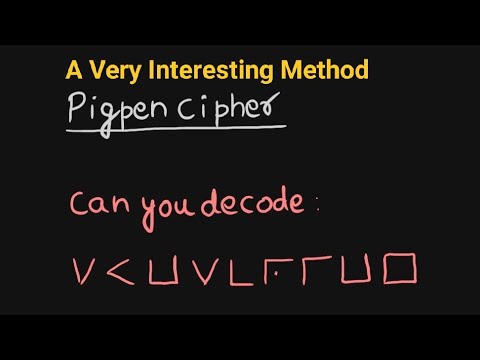Pigpen Cipher Explained in hindi