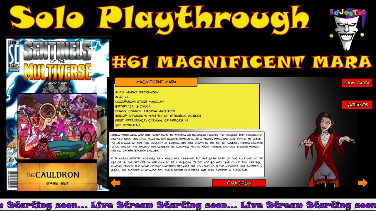 Tutorial Series For Sentinels of the Multiverse Hero #61 MAGNIFICENT MARA
