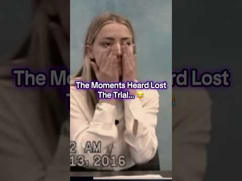 The Moments Amber Heard Lost The Trial... #johnnydepp #amberheard #johnnydepptrial #funny