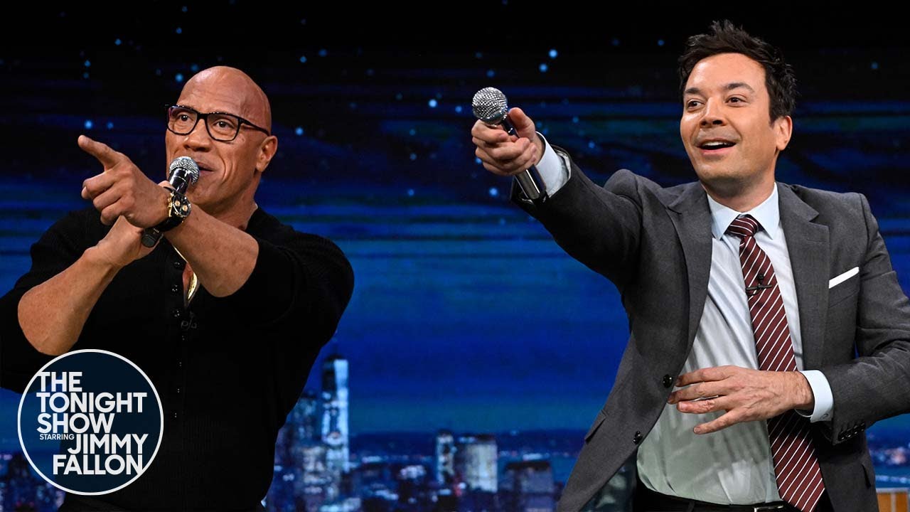 Dwayne Johnson & Jimmy Sing 'You're Welcome' for Moana πΆ
