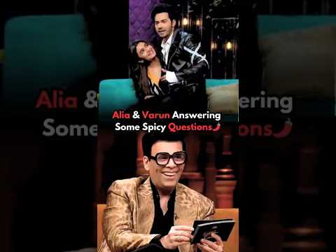 Alia Bhatt Answering Spicy Questions🌶️Karan Johar #aliabhatt #karanjohar #bollywood