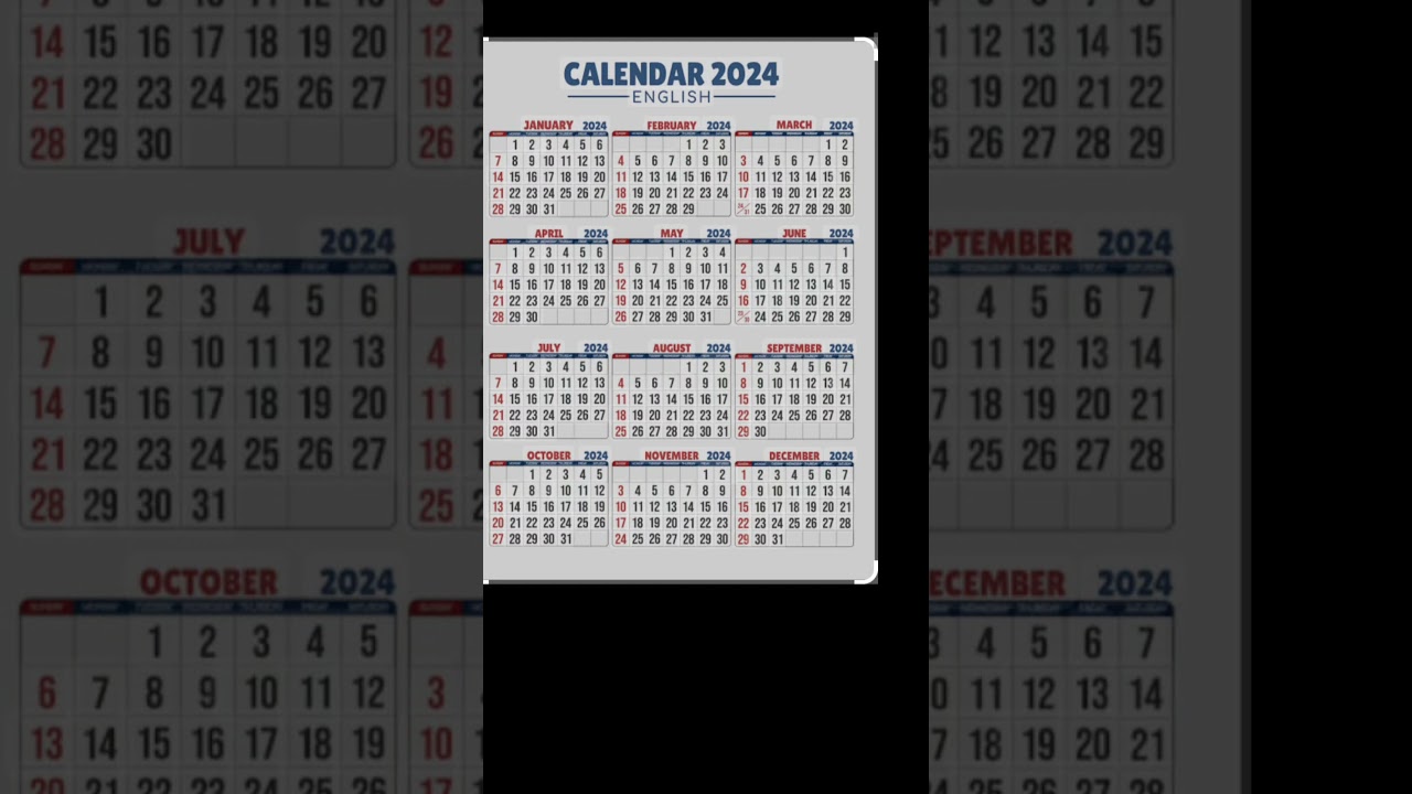 2024 Calendar Overview π