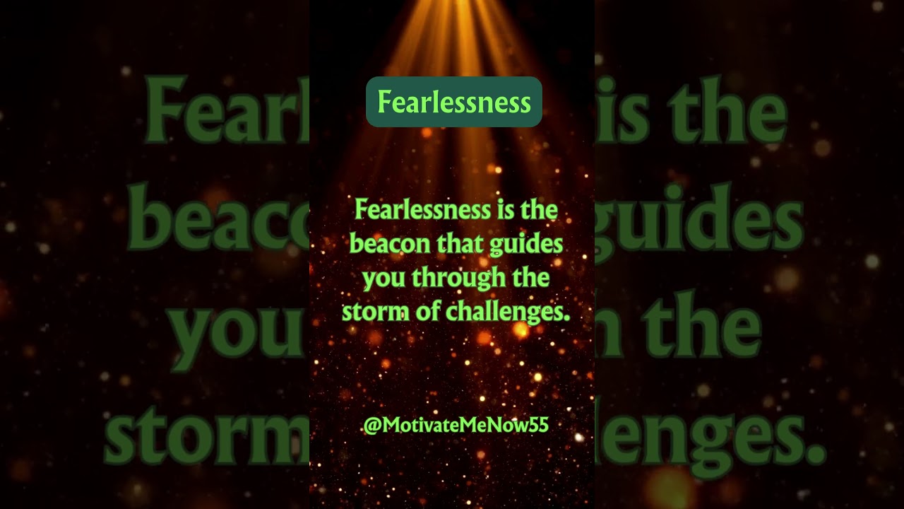 Fearless Spirit: Conquer Shadows with Courage ✨