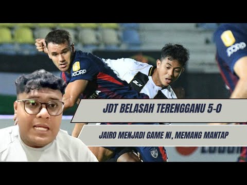 LIGA SUPER 2025 : JDT VS TERENGGANU FC ULASAN | JAIRO HATRIK 13 MINIT | TFC KENA LAUK 5-0 DENGAN JDT
