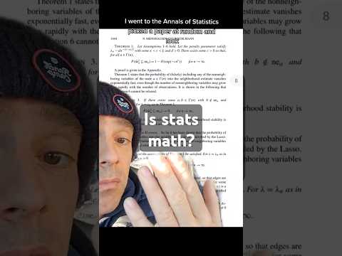 Is stats math? #math #stats #research #stereotype #badstats