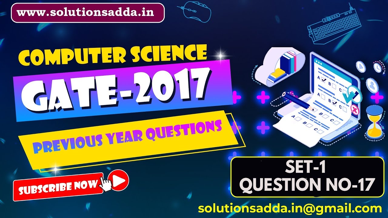 TOC | Computability & Decidability | CS GATE PYQs | GATE2017 Set-1 | Solutions Adda | Q17 | GATE2022
