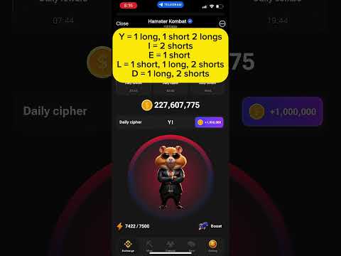 Hamster Kombat Daily Cipher Code Trick 1 Million Coins | Promolinkshub #hamsterkombat #mining