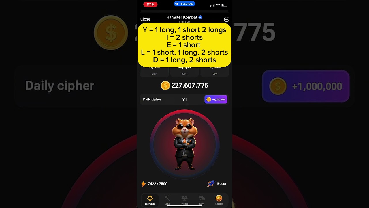 Unlock 1 Million Coins in Hamster Kombat Daily Cipher! 🥇 | PromoLinksHub