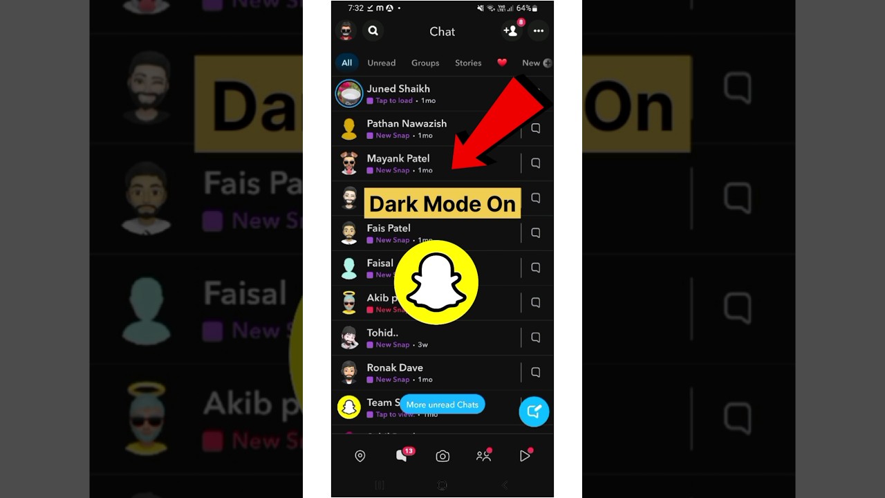 Snapchat Dark Mode Kaise Enable Kare 🌙