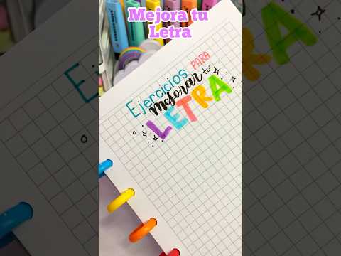 Como mejorar tu letra #plumones #apuntesbonitos #mejoratuletra #letrabonita  #letras #lettering
