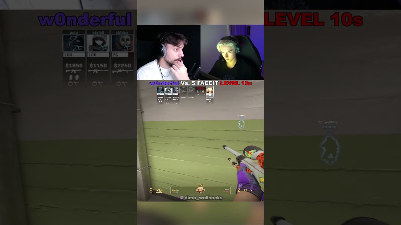 w0nderful vs. 5 FACEIT Level 10s in CS2 🎮