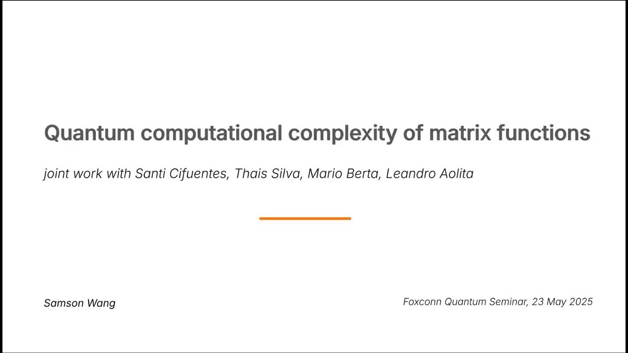 Quantum vs. Classical: Unveiling the Complexity of Matrix Functions 🔍