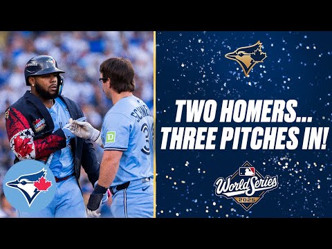 PLAY BALL: Davis Schneider and Vladimir Guerrero Jr. go BACK-TO-BACK to start Game 5!