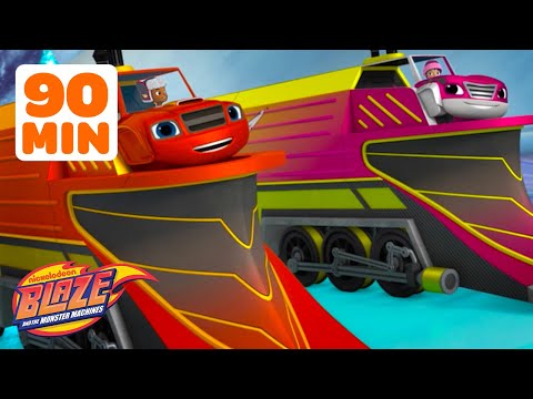 Blaze's BEST Transformations and Rescues 🚂 w/ Sparkle & Watts! | Blaze and the Monster Machines