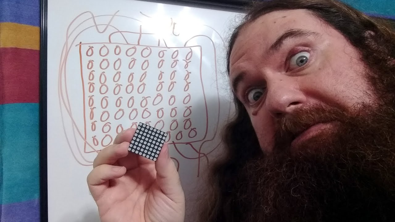 1088AS 8x8 Red LED Matrix Pinout & Operation 🟥