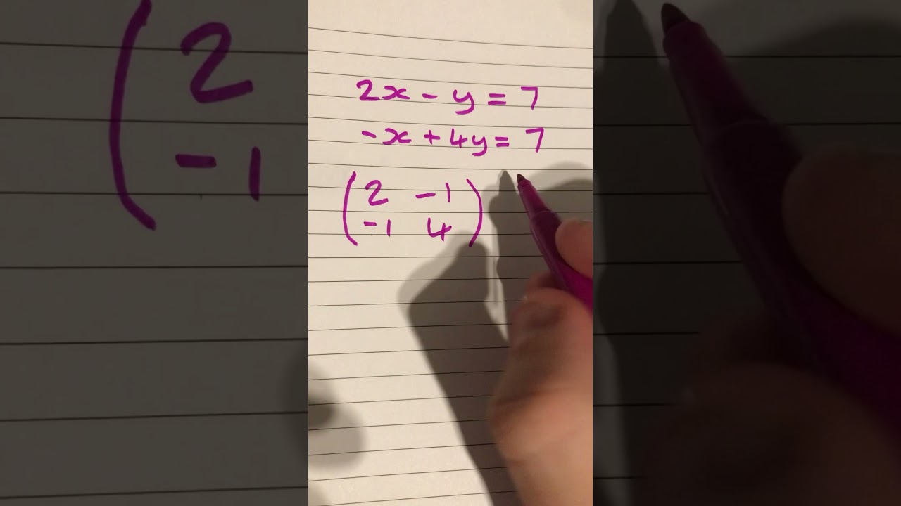 Solving Simultaneous Equations Using Matrices 🧮