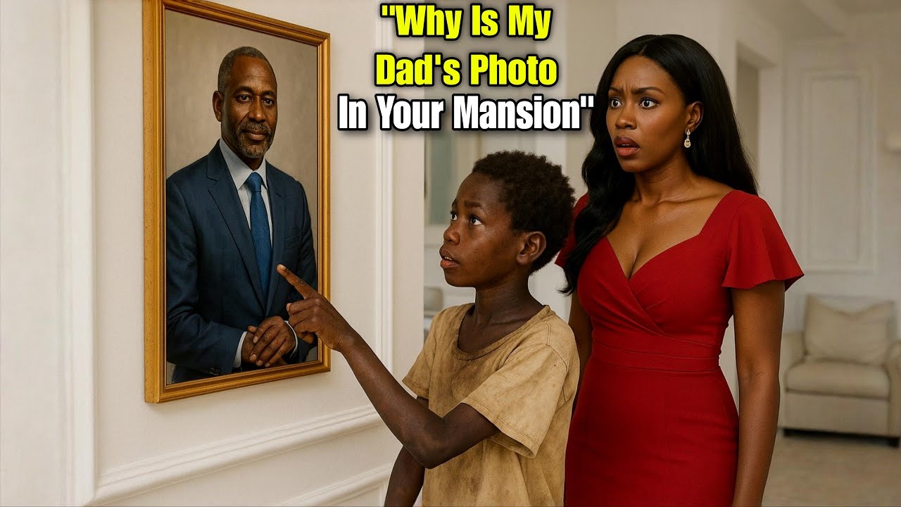 Poor Boy Asks Billionaire Lady: "Why is My Dad's Photo In Your Mansion?" Then Something UNBELIEVABLE