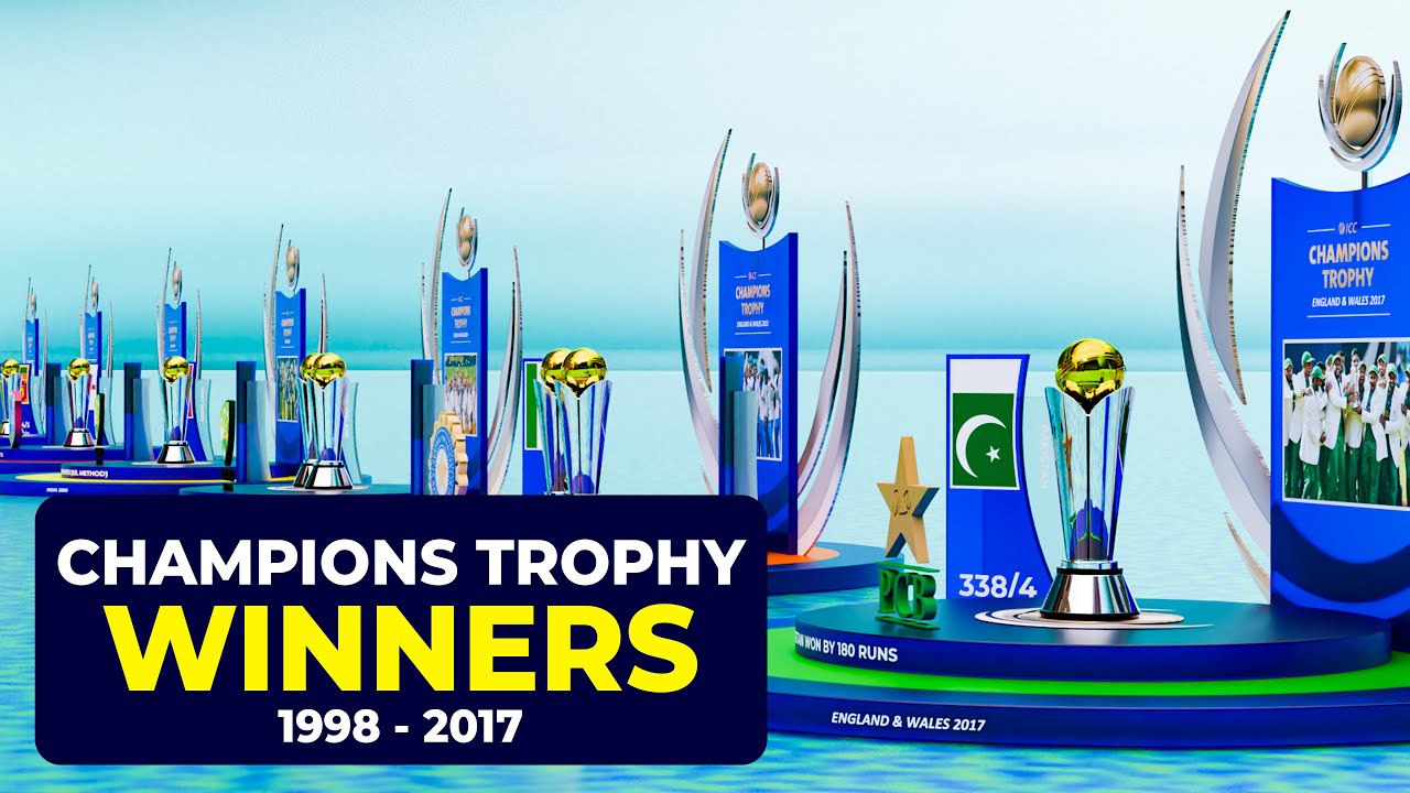 ICC Champions Trophy Winners List From 1998 to 2017