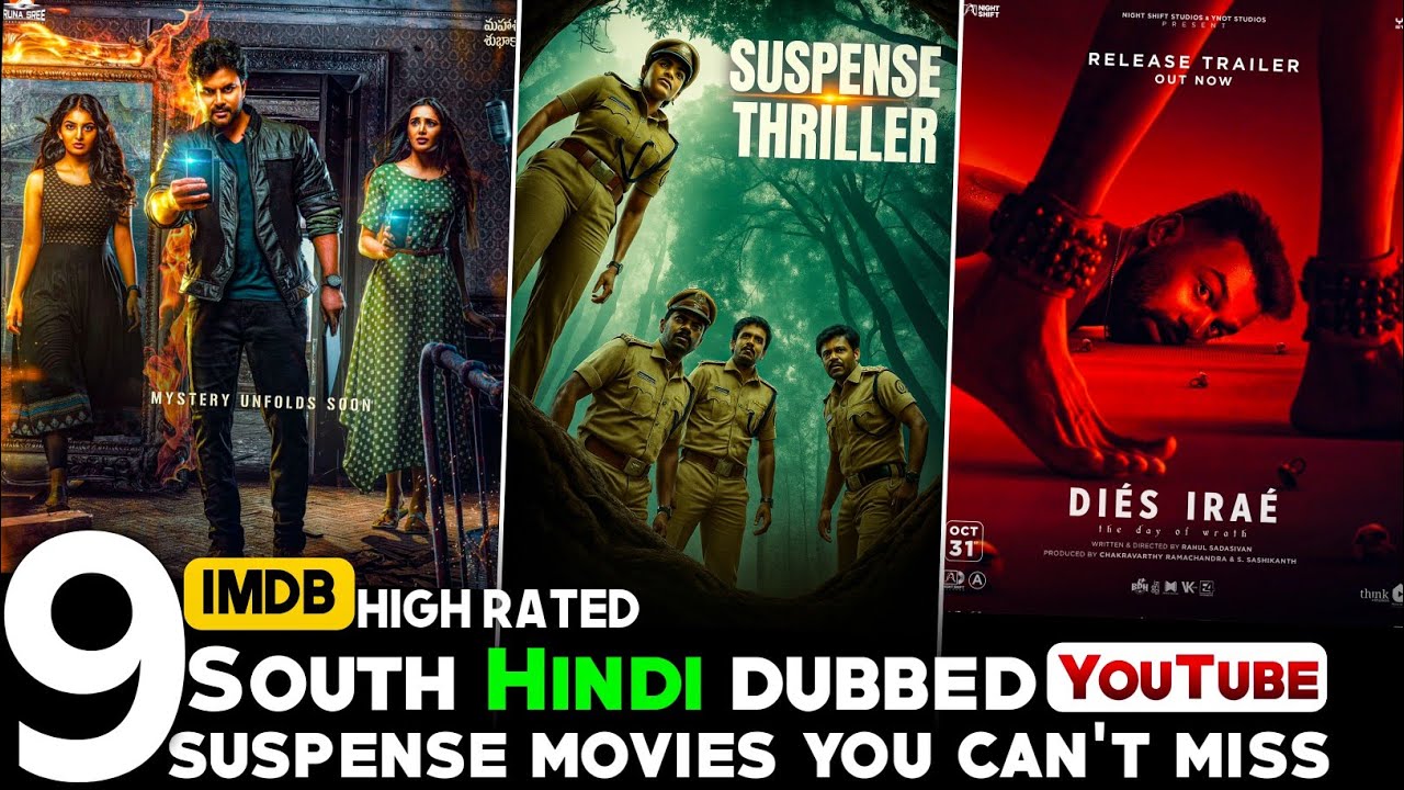 Top 9 South Indian Suspense Thriller Movies in Hindi for 2025 🎬