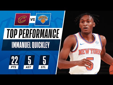 Immanuel Quickley ERUPTS For Huge #NBAPreseason Performance 🤯