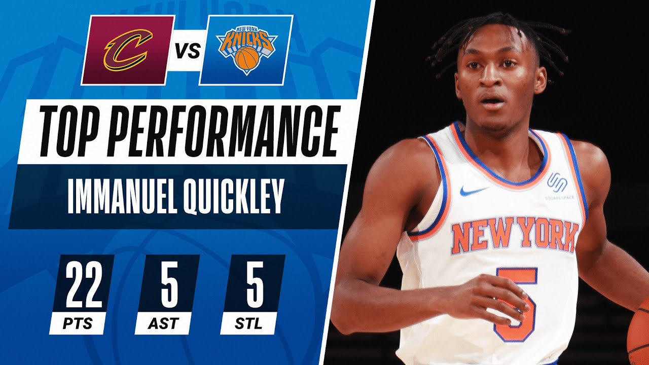 Immanuel Quickley Dominates with 22 Points in Exciting NBA Preseason Game π