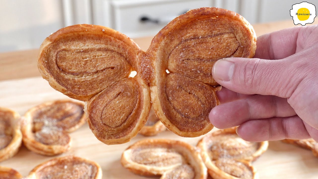 French Palmiers (Puff Pastry Recipe) 🍬