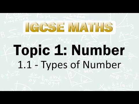 📘 1.1 Types of Number | IGCSE Mathematics (0580)