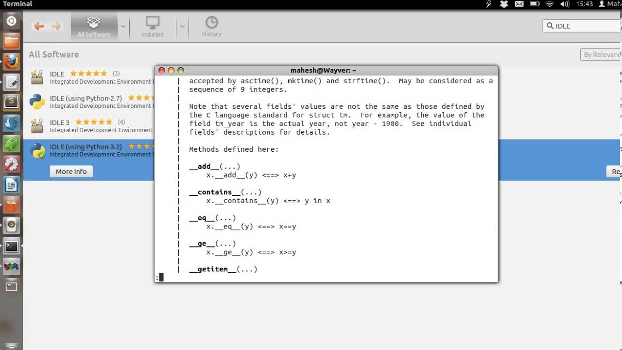 Using Python on Linux Terminal and IDLE