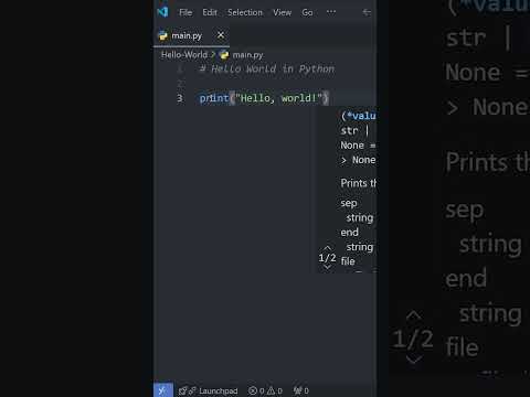 Python Basics: Your FIRST Program in Under a Minute! 🚀
