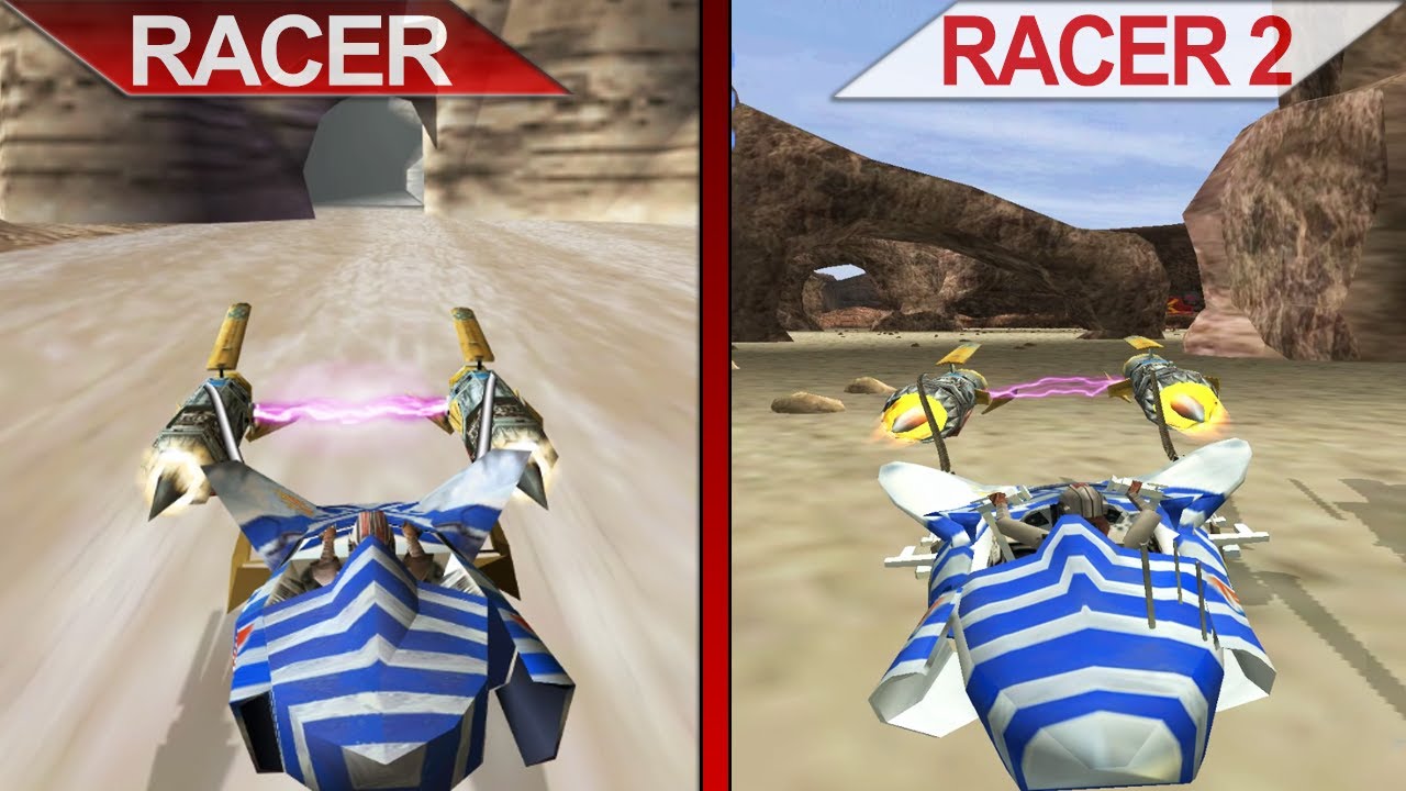 Star Wars Racer PC vs. PS2 Comparison 🏁
