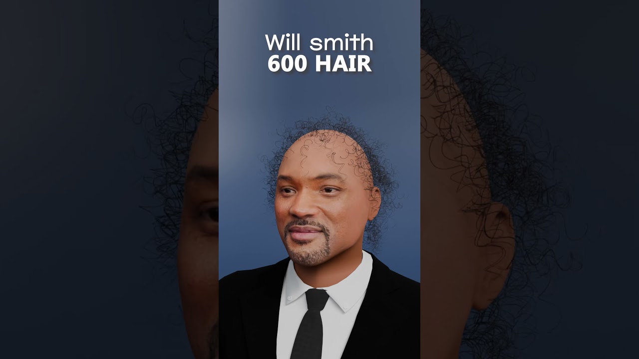 Transforming Will Smith's Look: Stunning Hair Simulation in Blender ๐ฅ