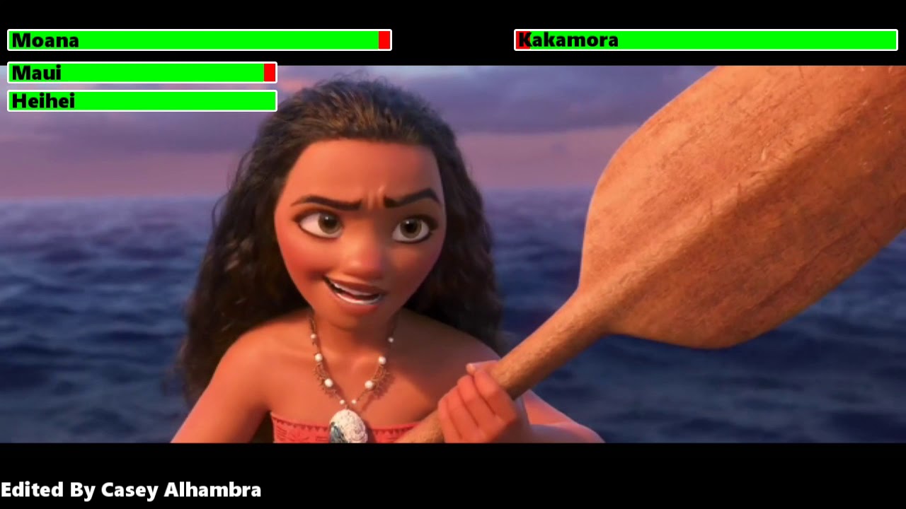 Moana (2016) Kakamora Attack with Health Bars