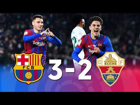 Barcelona vs Elche [3-2], La Liga 2021/22 - MATCH REVIEW