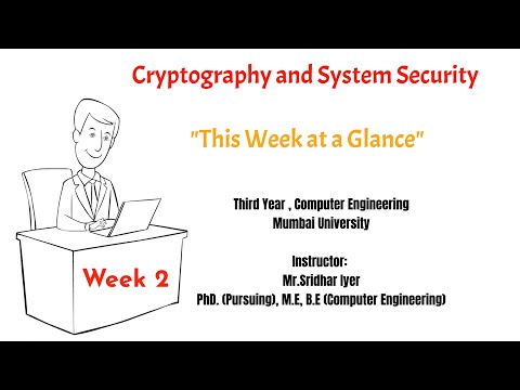 Cryptography and System Security | Week 2 | Caesar Cipher | Playfair Cipher | Hill Cipher | Vigenere