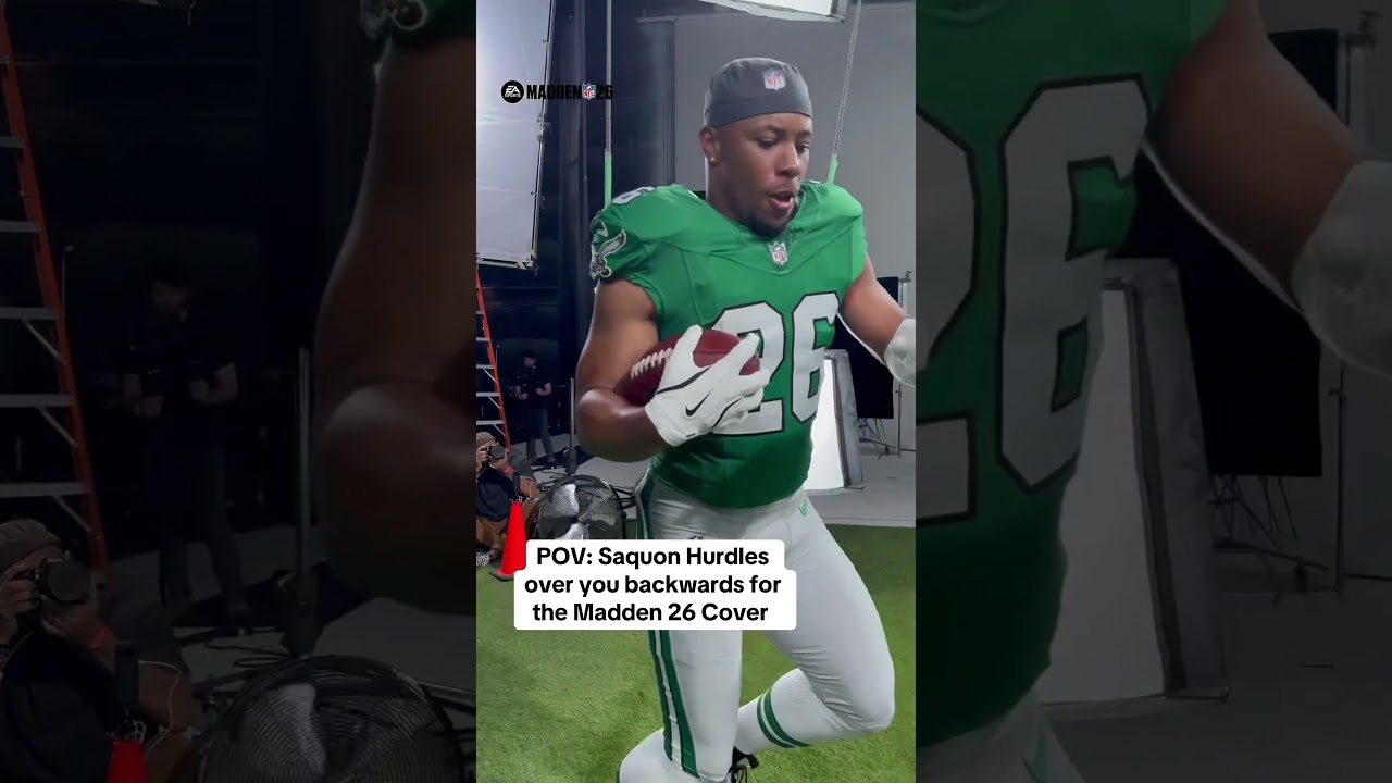 Saquon Barkley Behind the Scenes for Madden 26 Cover 📸