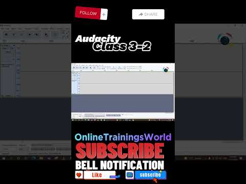 Selection Draw Envelop Tool in Audacity #OnlineTrainingsWorld #audio #voice #reverb #onlineediting